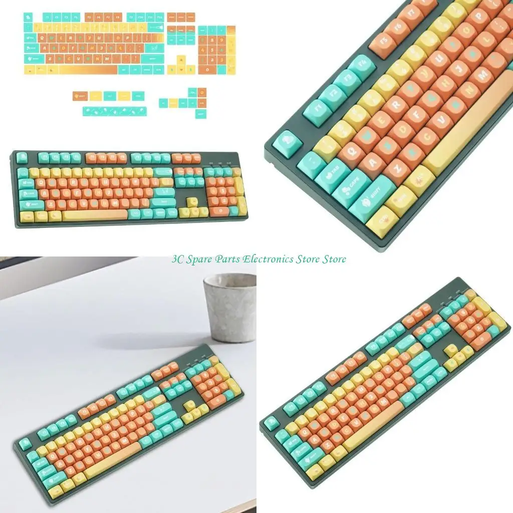 SZ Precise Keycaps for 131Keys Theme Keycap for Personalizing Computer Mechanical Keyboards Keycaps Replacement