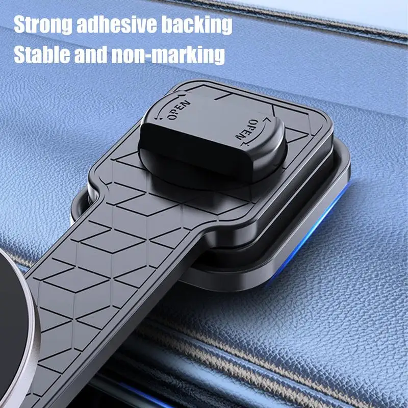 Car Magnet Phone Mount Magnetic Car Phone Holder 360 Degree Adjustable Vehicle Accessories Strong Foldable Mobile Stand For