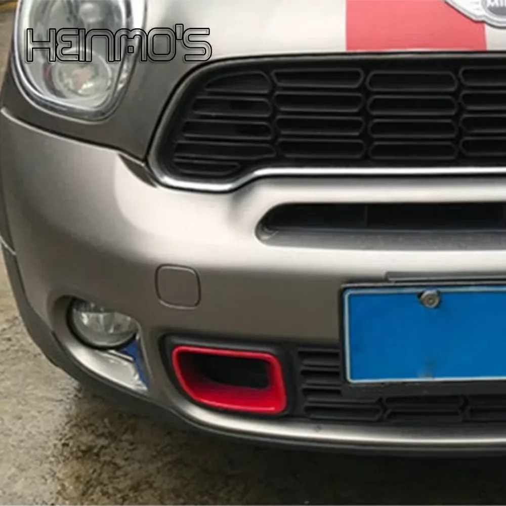 For Mini Cooper S F55 F56 2015-2020 2021 Hardtop Hatchback Car Front Grill Air Inlet Outlet Cover Sticker Decoration Accessories