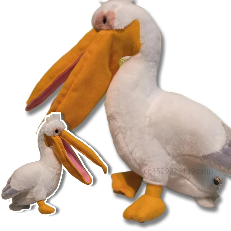 35cm Simulation Animal Pelican Plush Doll Big Mouth Bird Plush Toy Super Soft For Boys And Girls Companionship Gift