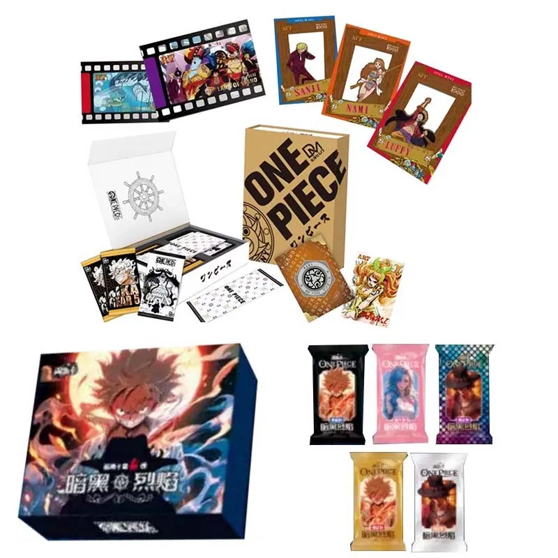 

One Piece Collection Cards Luffy 26thTable Games Playing Anime Collectible Acg Cards Gift Box