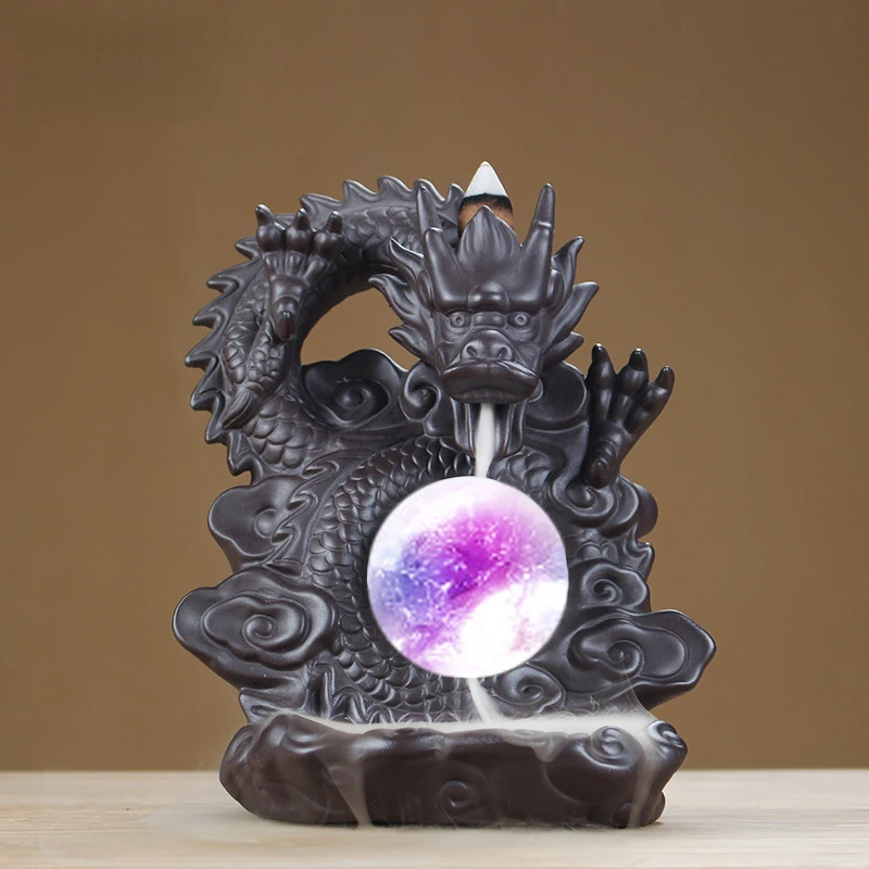 

Purple sand incense burner indoor household sandalwood stove Xianglong transfer incense burner ornaments