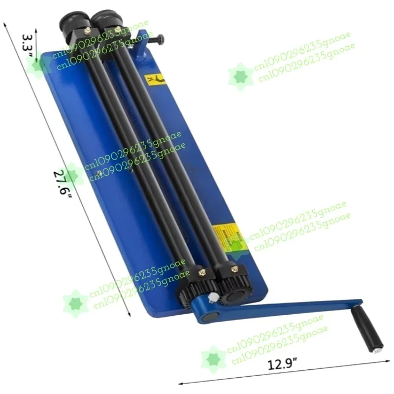 Roller Bending Machine 18 Inch Sheet Metal Bead Roller with 6 Sets Dies for Producing Strengthening Ribs Throat Depth 45.72 Cm