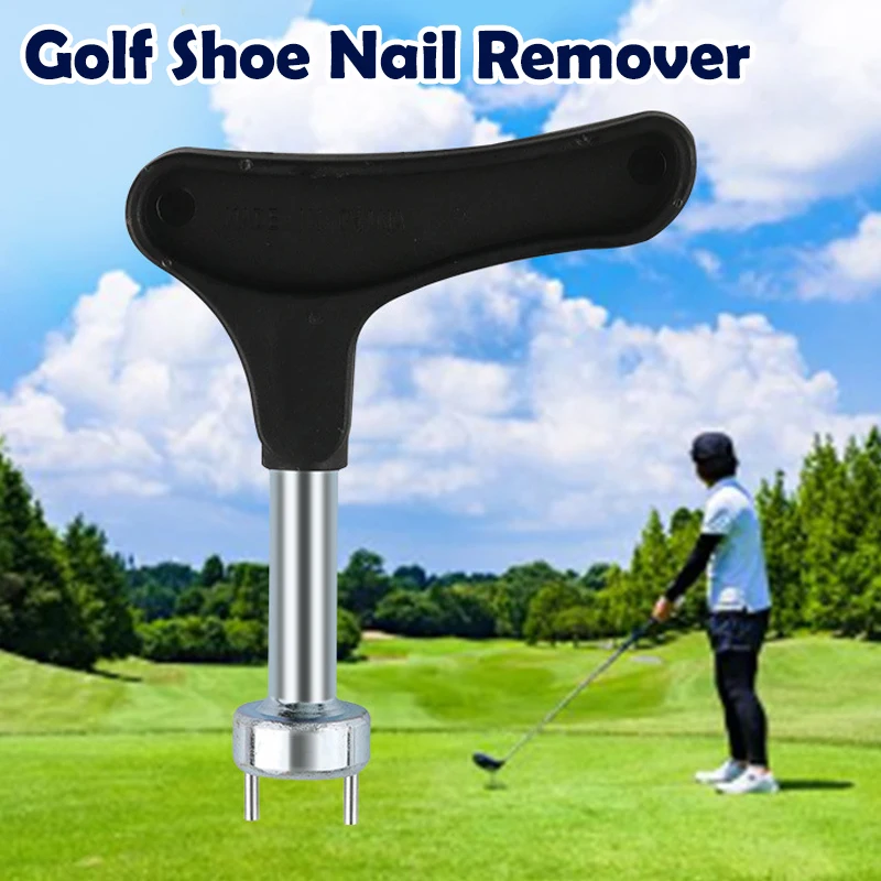 Extracteur de clous pour chaussures de golf, outil de retrait de pointes de golf, poignée de clé à cliquet, accessoires de remplacement de pointes de chaussures de golf