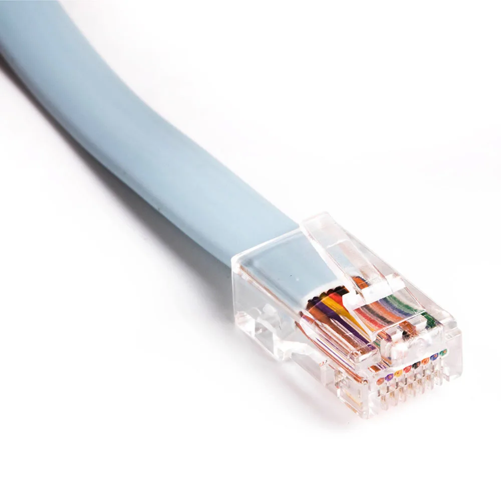 สายเคเบิล RJ45 แบบไขว้ 72-1259-01 ใช้แทนสายเคเบิลแบบแบน 8P สำหรับเราเตอร์ Cisco 600/700/800/7100/3600