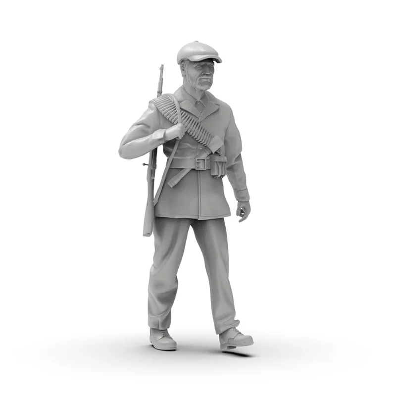 Micro figurine Miniature en résine de soldat russe de la seconde guerre mondiale, modèle blanc imprimé en 3D, jouet non assemblé, Kit non peint, cadeaux pour garçons, 1/72 1/64 1/35