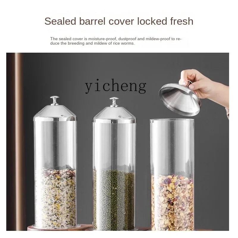 Macchina per la distribuzione dei cereali della macchina per trucioli di grano in legno massello per caffetteria Distributore di cereali Macchina per trucioli di grano