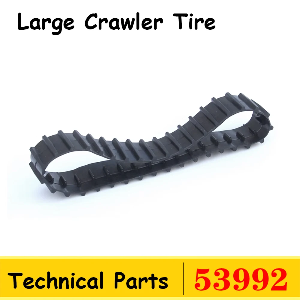 MOC Large Track Tank Crawler Wheels Tire 53992 13972 56145 compatibile con legoeds Building Blocks accessori per veicoli per camion