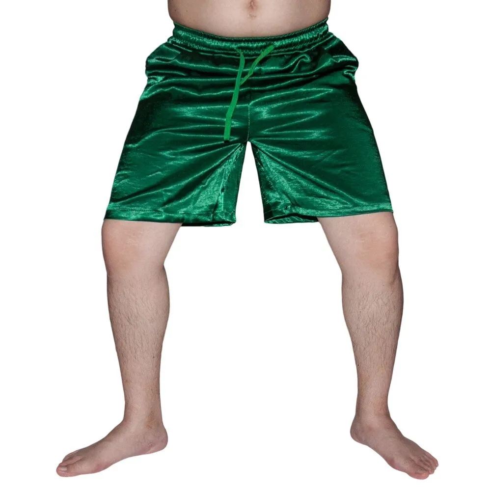 Glossy summer party club shorts Plus size casual satin sleeping silk bottoms