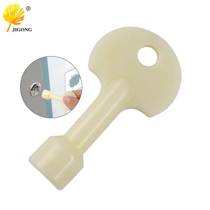 Trash can door lock, triangle lock tongue key, sanitation trash can, outdoor property peel trash can key