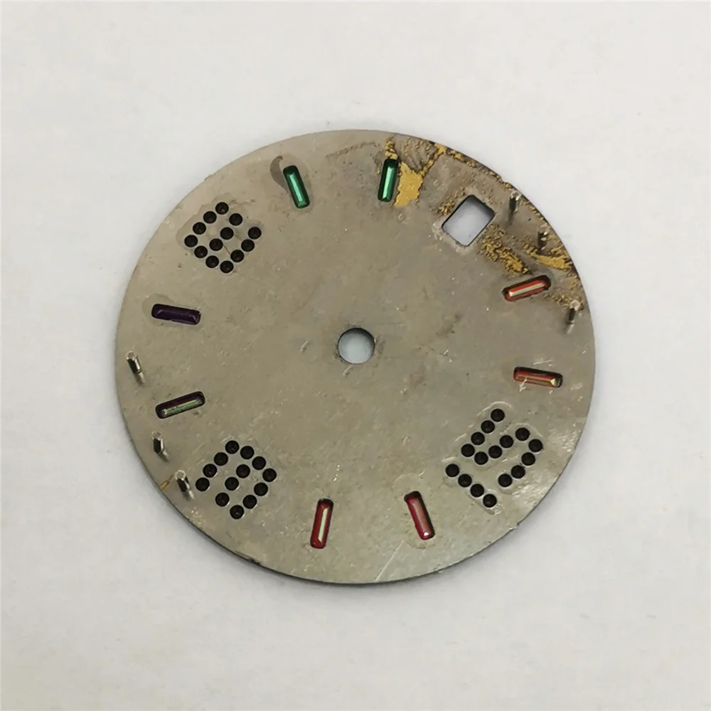 New Style Sun Pattern Rainbow Scale Dial 28.5mm Watch Dial for NH35 NH36 4R 7S Watch Movement Modification Parts Accessories