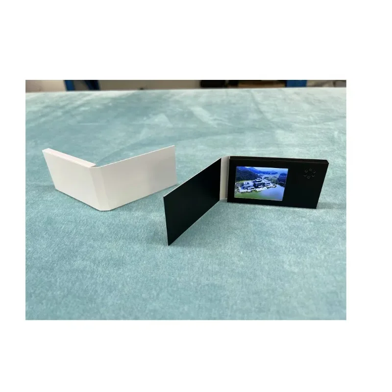 تذكارية 2.4 بوصة كتاب دعوة صغير هدية الزفاف الجدة LCD فيديو بطاقة المعايدة كتيب ضيف حفلة الأعمال #1
