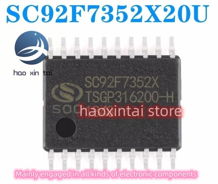 10pcs original authentic SC92F7352X20U TSOP-20 FLASH MCU MCU IC can be burned