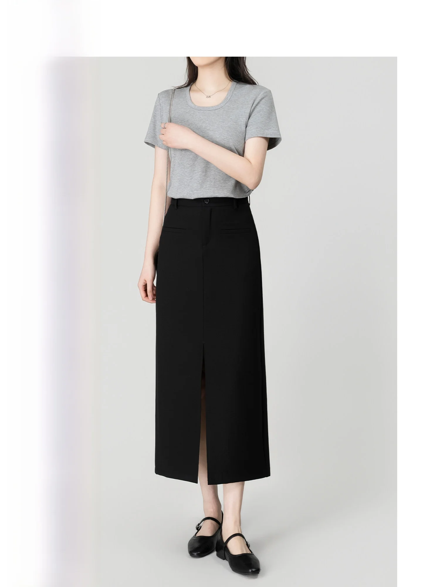 

Элегантная летняя модная женская юбка-миди с высокой талией, волнистым кроем и эффектом облегания, премиум-класса