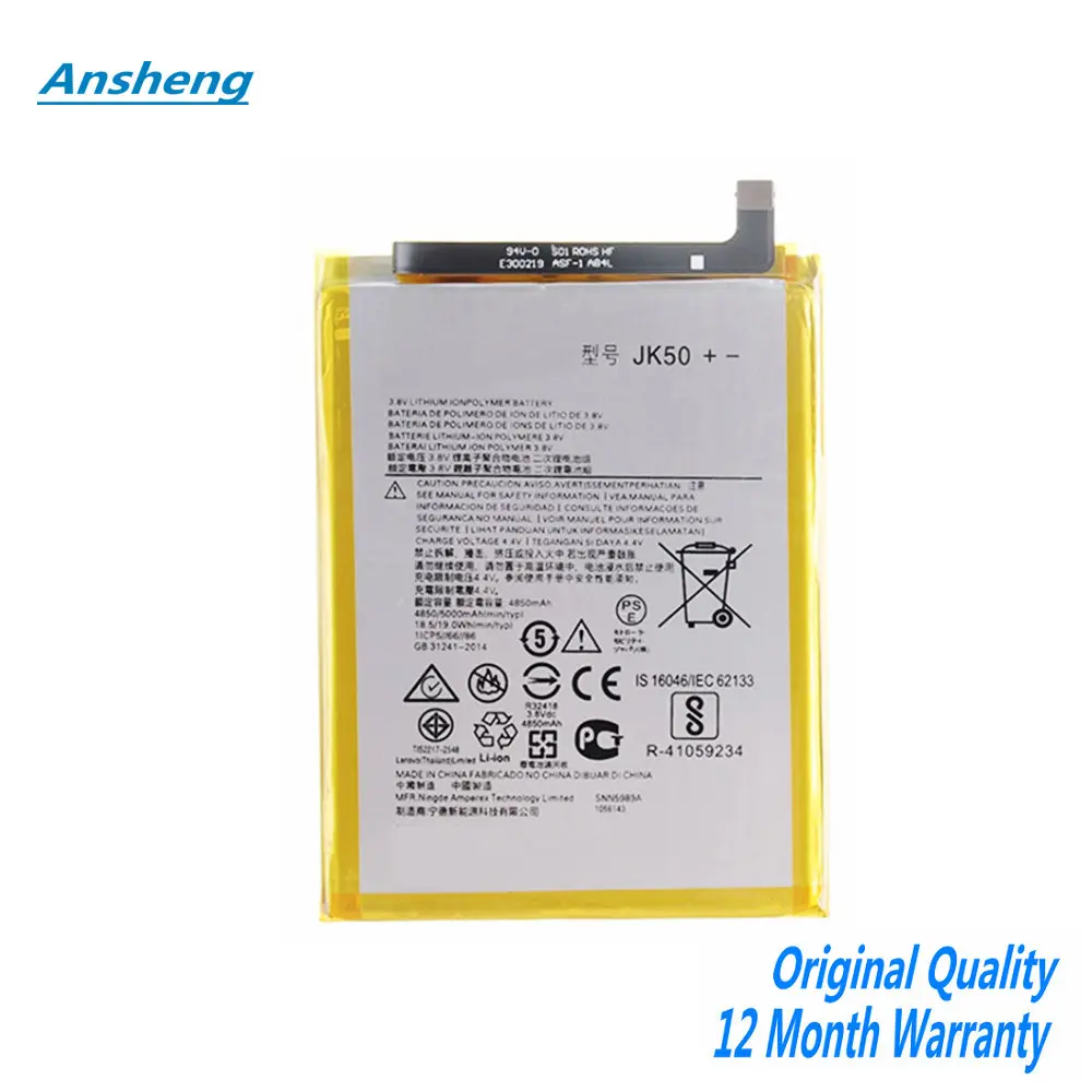 Original 5000mAh JK50 Battery For Motorola Moto One Power P30 Note XT1942-1 XT1942-2 Smart Phone