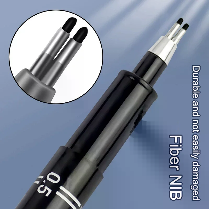 Double-Line Gel Pen 0.1mm/0.3mm/0.5mm, Essential For Architectural Design Exams, Note-Taking, And Painting