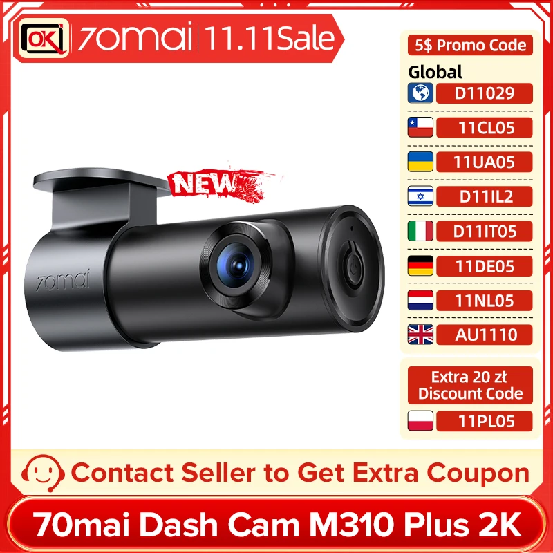 M200 Dash Cam with Voice Control