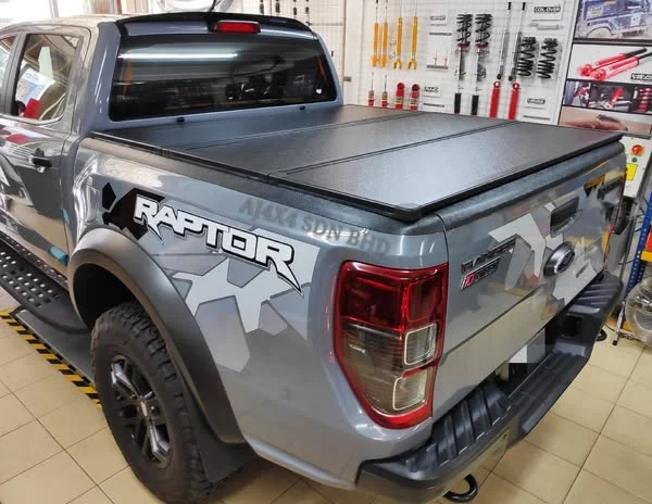 

Dream Car Pickup Aluminum Tri-Fold Tonneau Cover Hard Folding Ranger Raptor Bed Cover For Ranger Raptor