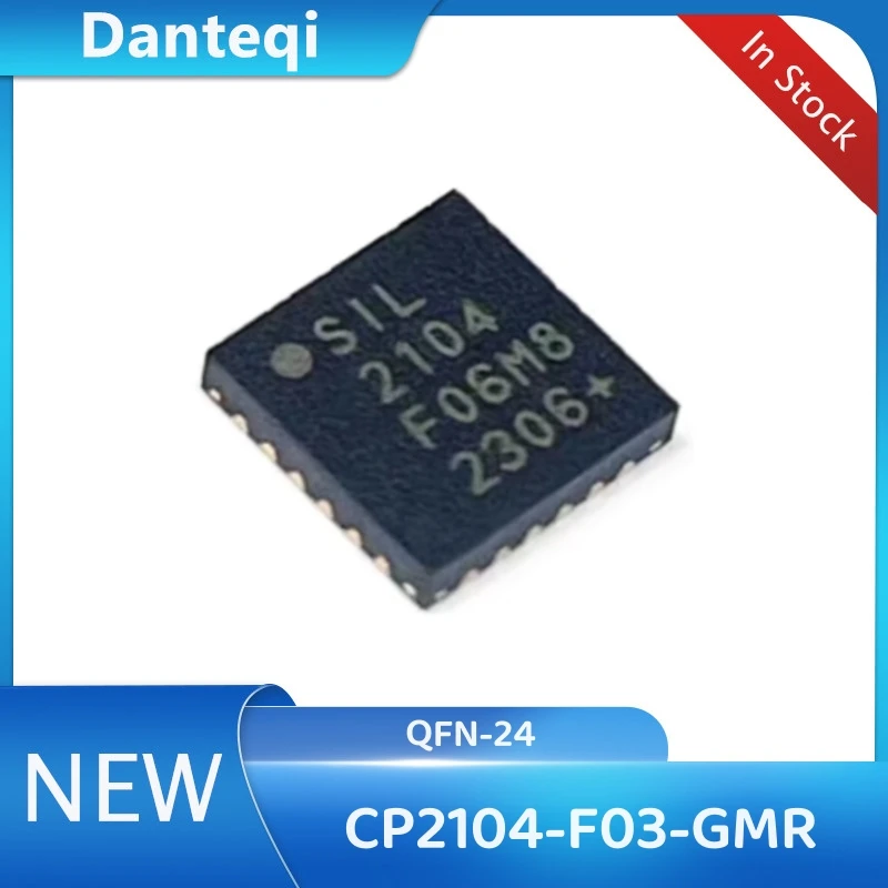 5PCS/LOT CP2104-F03-GMR 2104 QFN-24 Chipset