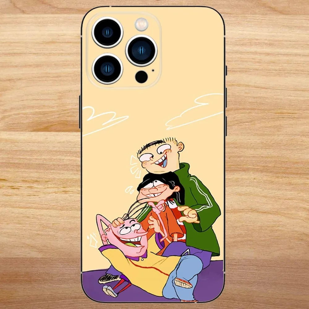 Cartoon Ed Edd N Eddy Phone Case For iPhone15,14,13,12,11,Pro,Max,Plus,Mini,X,XS,XR,8,7,6,S,Plus,SE Soft Black Case