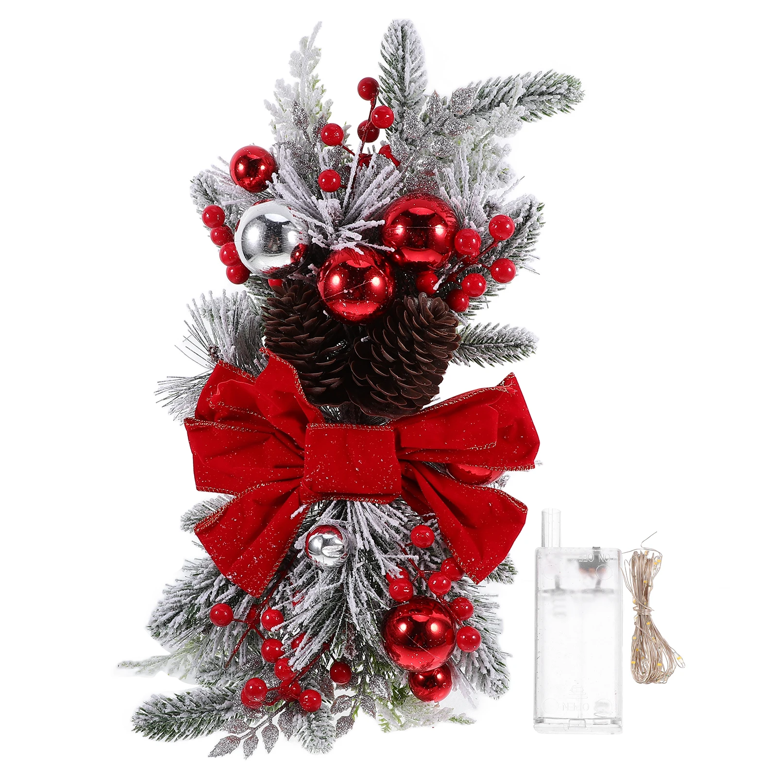 

Lighted Christmas Ornaments Outdoor Decor Decorations Holiday Wreath Window Wreaths