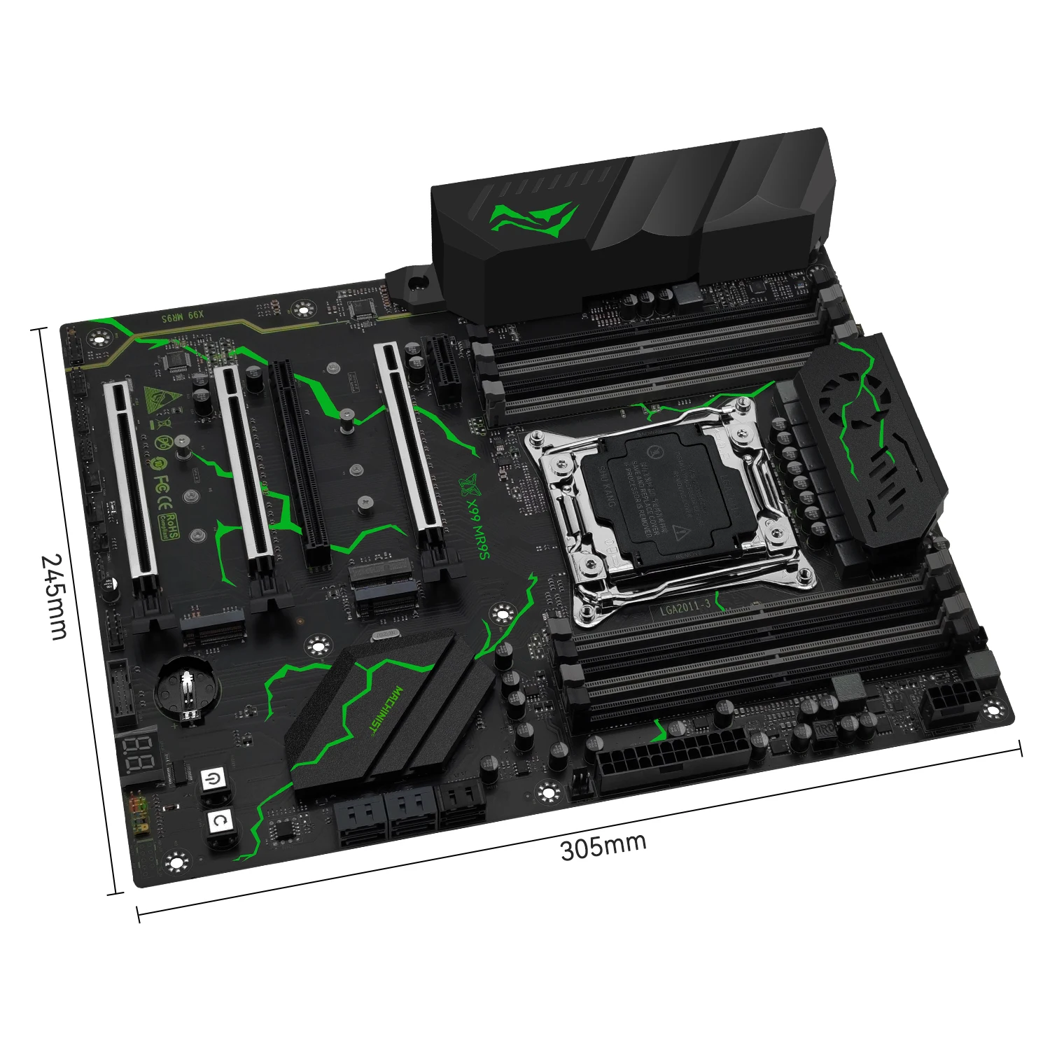 MACHINIST X99 MR9S Motherboard kit LGA2011-3 Xeon E5 2680 V4 cpu 32GB DDR4 Four channel TPM 2.0 Interface NVME M.2 USB3.0