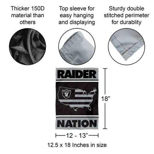 Las Vegas Raiders Raider Nation Garden Yard Banner Flag jjx