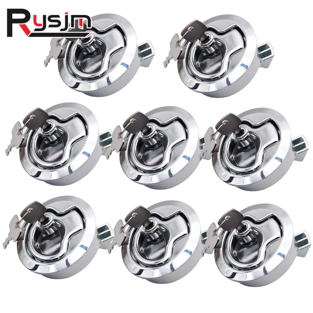 

Customized 8PCS Zine Alloy Pull Hatch Latch Cupboard Metal Handle Household Furniture Marine Hardware for Kitchen Bathroom Door