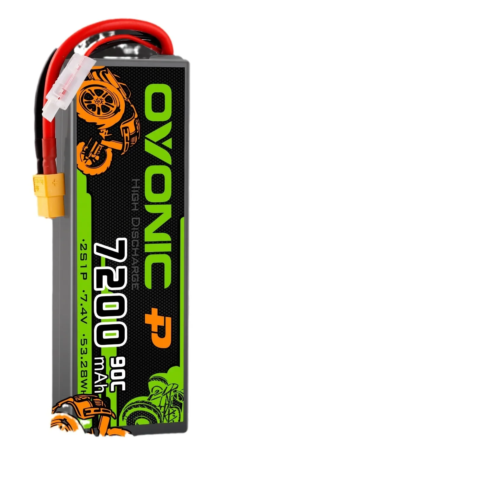 Hoge Capaciteit 5200mAh 6200mAh 7200mAh 7.4V 90C Off-Road Drift Racing Auto Batterij Oplaadbare LiPo batterij voor RC Auto's