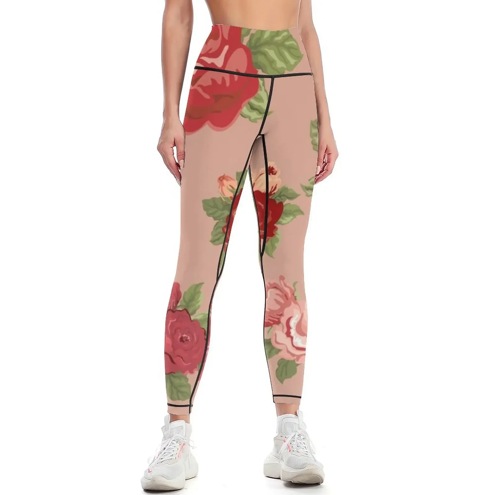 

Dusty Rose Leggings Pants sport flared legging push up Legging sport Womens Leggings