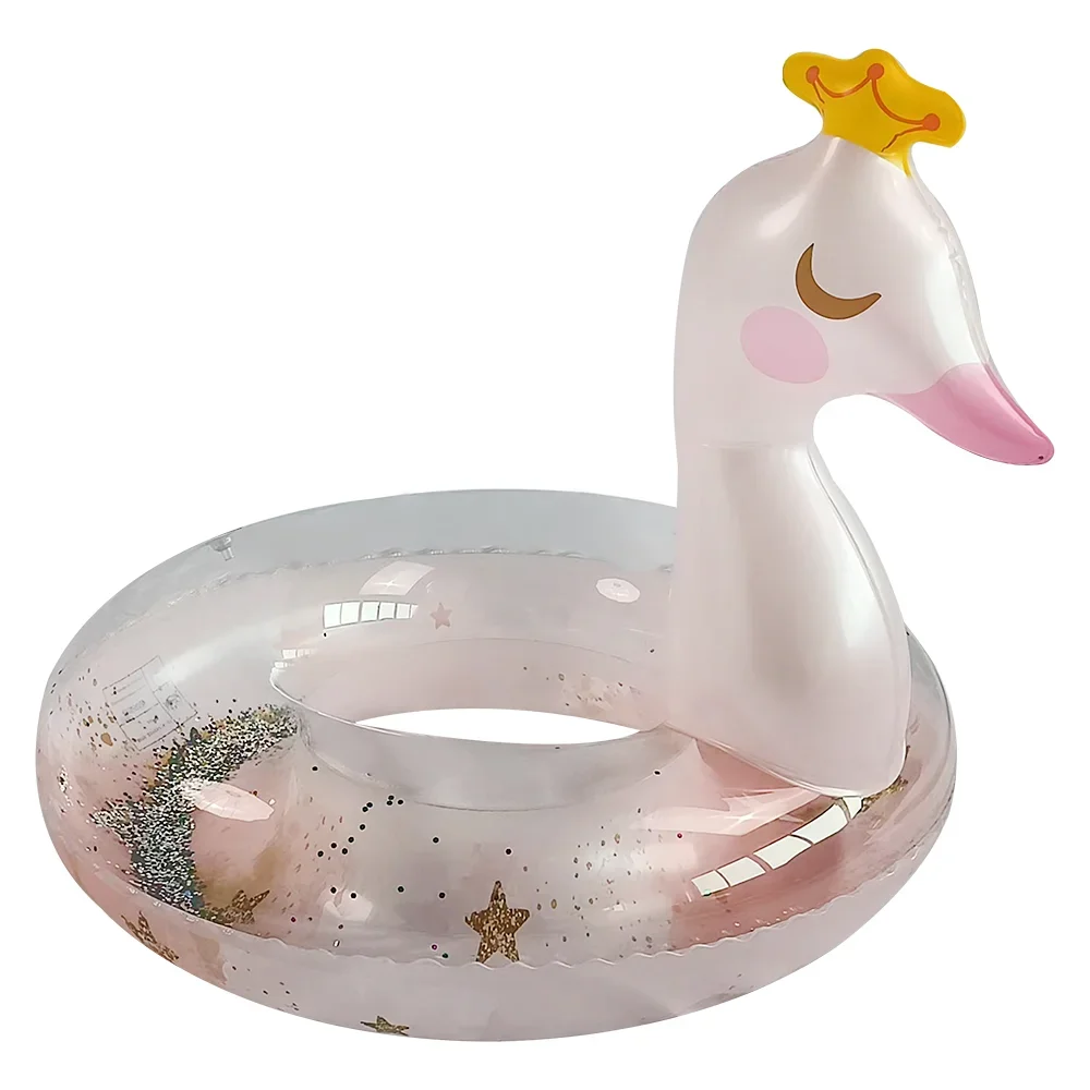 

PVC inflatable swimming ring for kid inflatable floating Beach Swimming Pool Swan shaped Swimming Circle