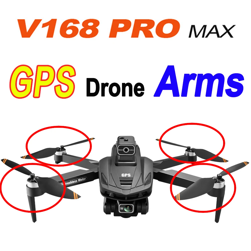 

Оригинальный V168 ProMax GPS телефон с бесщеточным двигателем V168 GPS Дрон аксессуары для квадрокоптера запчасти