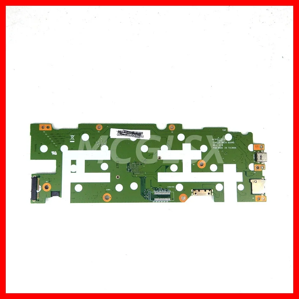 C302CA Laptop Motherboard For ASUS Chromebook C302C C302CA Mainboard with 4405Y/M3-6Y30/M5-6Y54 CPU 4GB/8GB-RAM 32GB/64GB-SSD