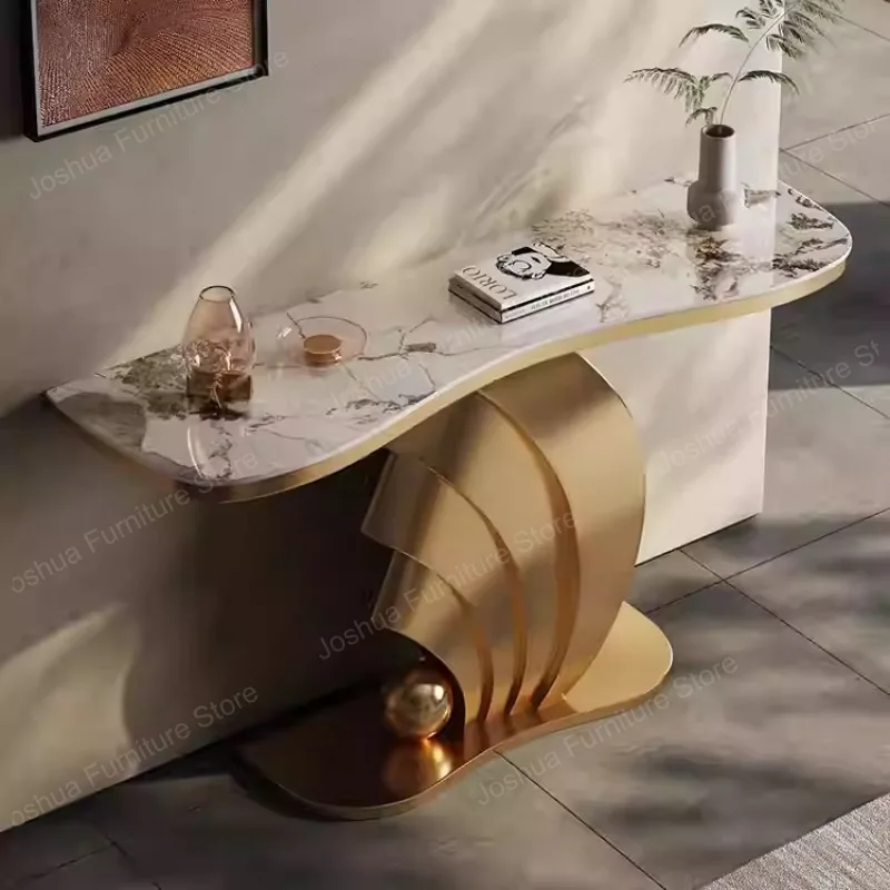 Space Saving Modern Console Table Large Capacity Elegant Entryway Table Multifunctional Nordic Flurkonsole Home Furniture
