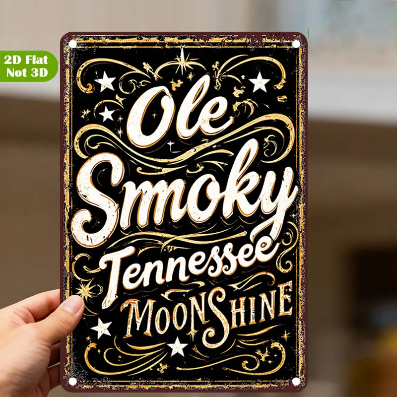 CIFBUY Vintage Rustic Southern Style Aluminum Wall Art Waterproof Durable Metal Sign Decor For Home Cafe Restaurant Garage