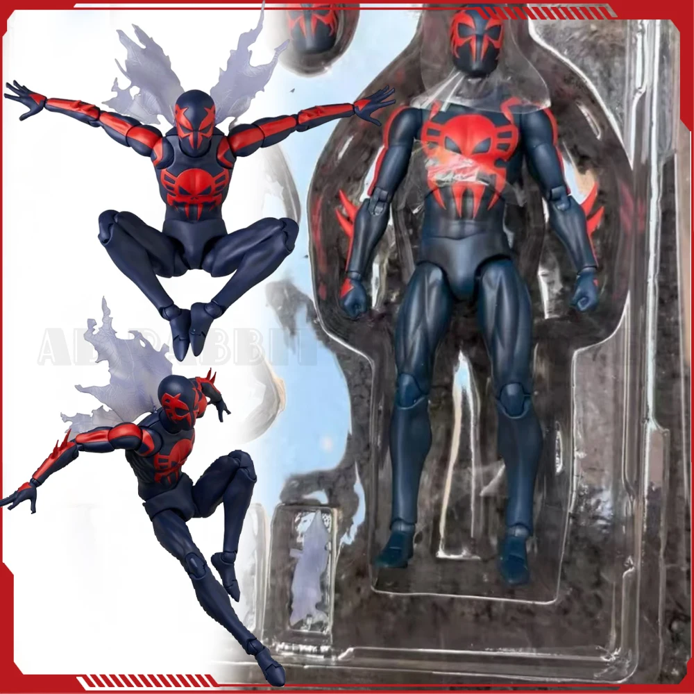 

New Spiderman Figure Medicom Mafex 239 No.239 Spider Man 2099 Action Figure Gk Collectible Doll High Quality Version Model Toys