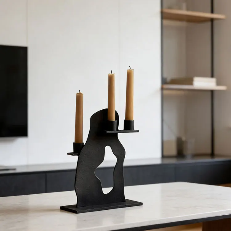 

DSA retro multi-head candlestick model room B & B home living room entrance desktop atmosphere decorative ornament