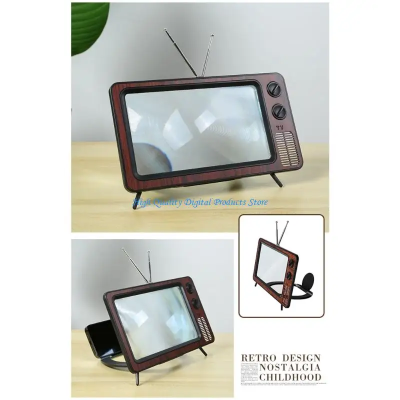 U2JE Portable Foldable 12 Inch Phone Screen Amplifier Stable Holder for Home Use Gift