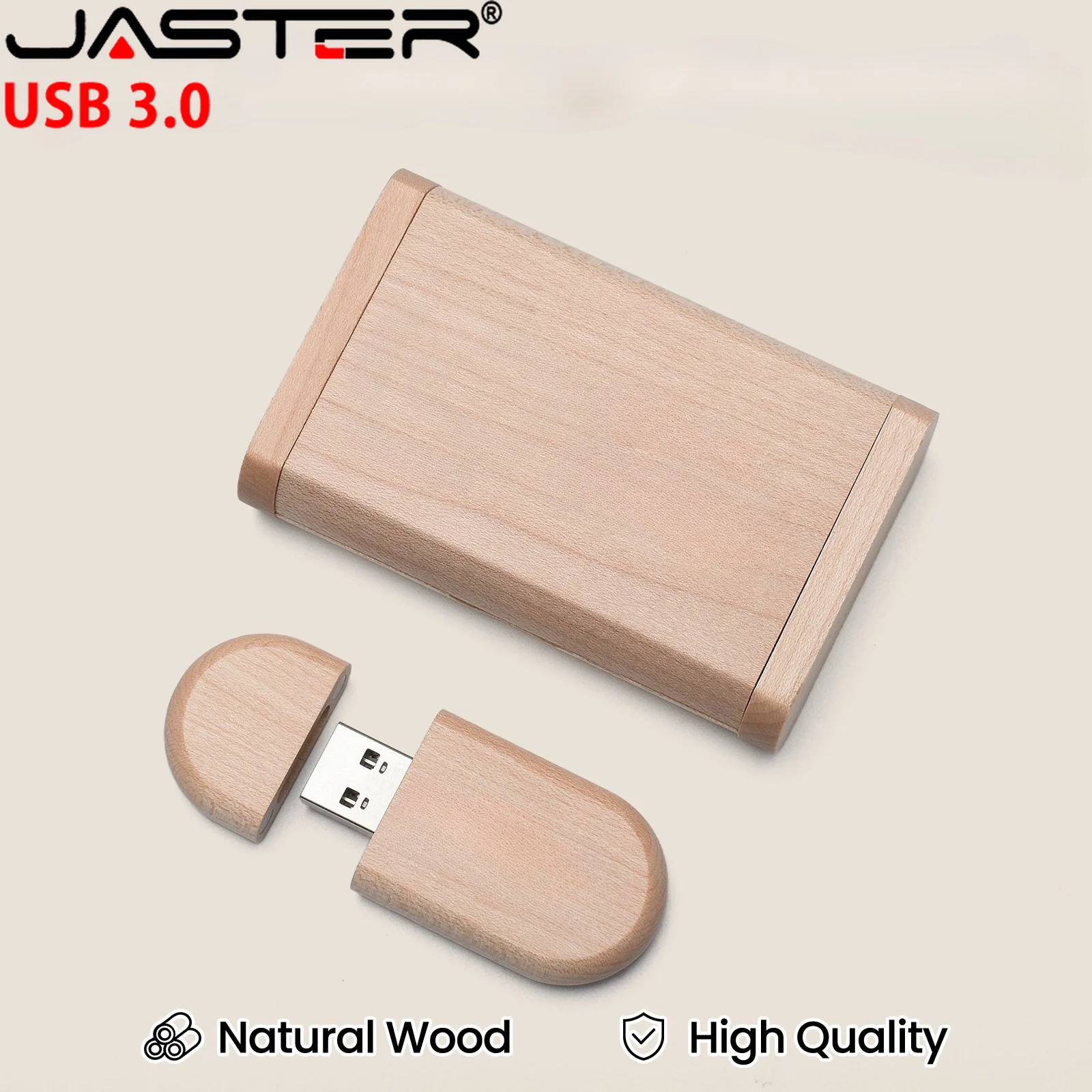 JASTER Wooden Products 3.0 U Stick 64GB Flash Drives 32GB Pendrive U Disk 16GB 8GB 4GB Memory Stick Wedding Photography Gift