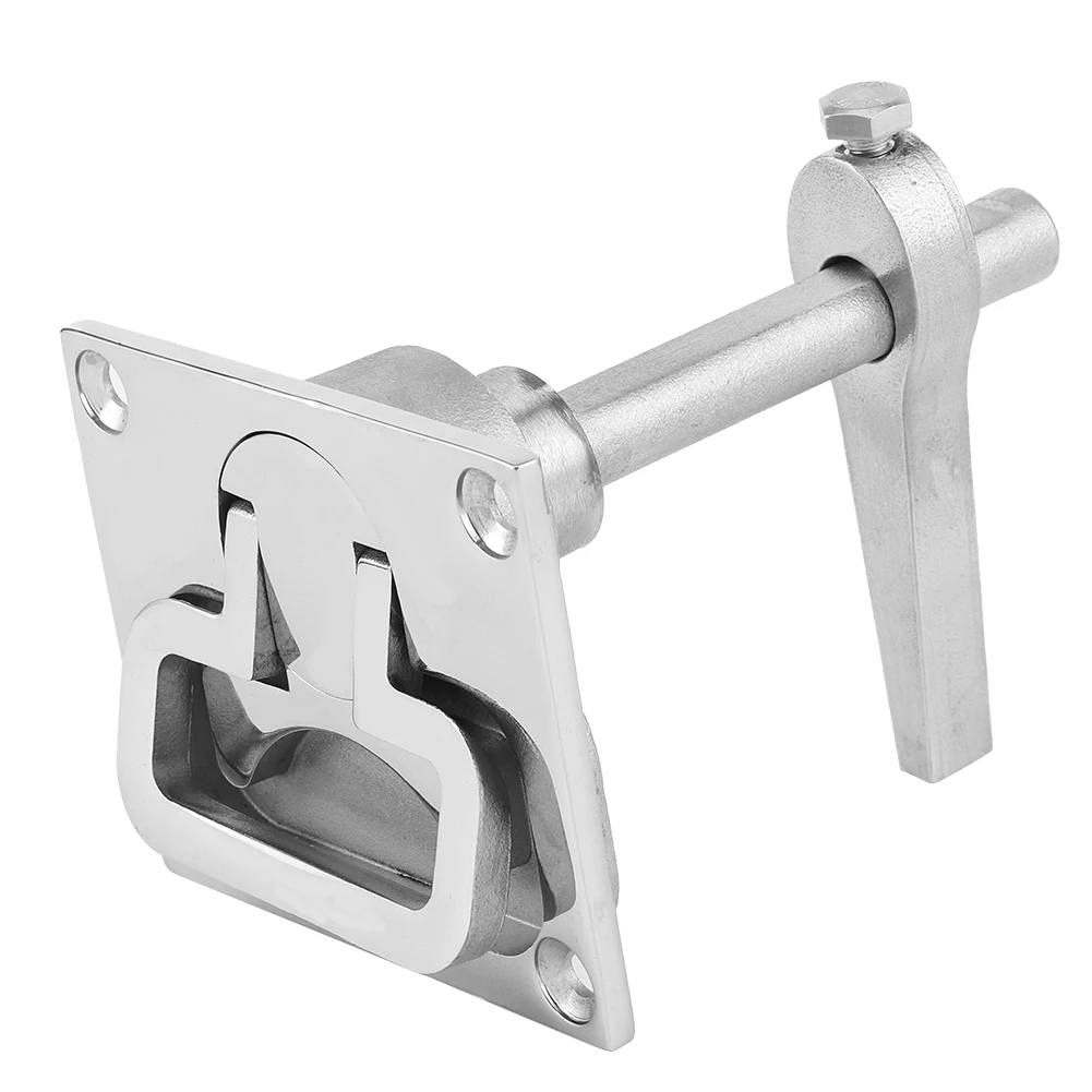 1pc Stainless Steel Boats Flush Mount Floor Lock Hatch Latch Polished Surface Antirust Boat Marine Hardware Accessories