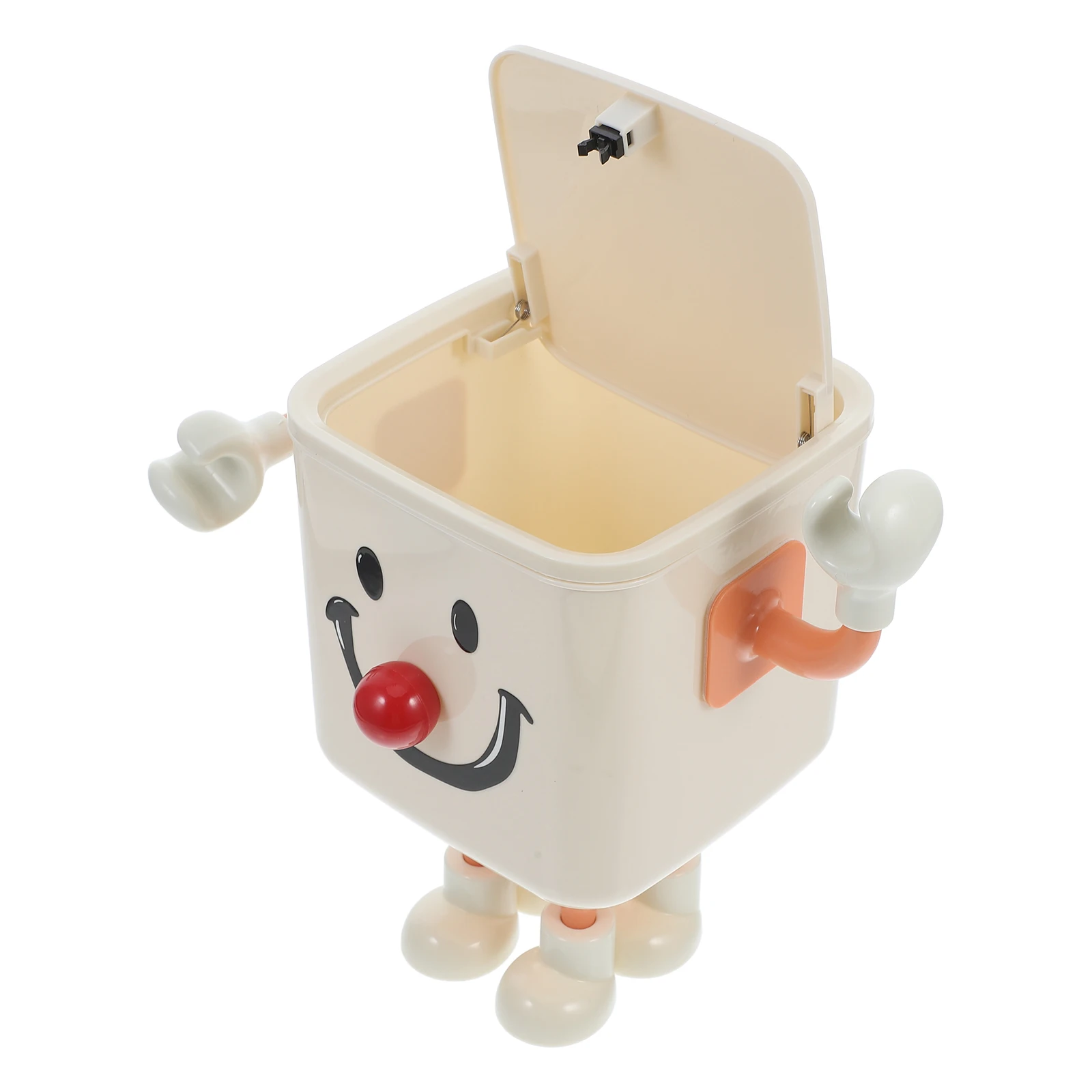 

Desktop Storage Bucket Small Trash Can for Bedroom Office Elegant Plastic Garbage Bin Bathroom Wastebasket Kitchen Rubbish