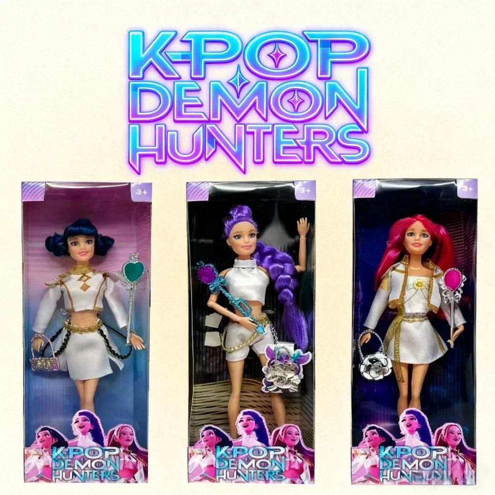 $_@ New Cute Kpop Demon Hunters Figure - PVC Cartoon Gaming Peripherals, Kids' Desk Collection Gift_%