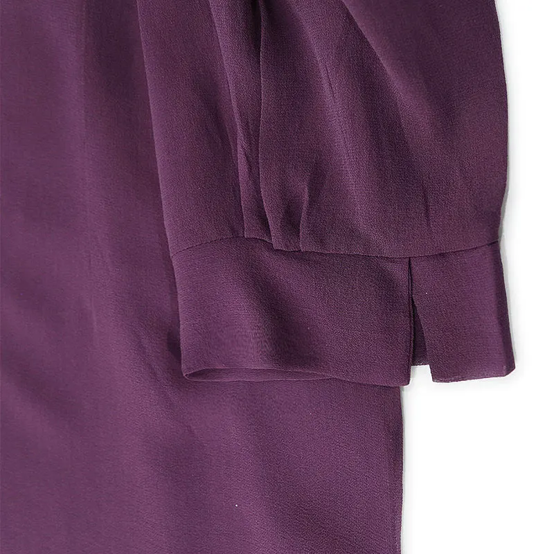 سترة جورجيت من حرير التوت الطبيعي 100% أنيقة بلون سادة، سترة واقية من الشمس للشاطئ بأكمام طويلة وغطاء شال #4