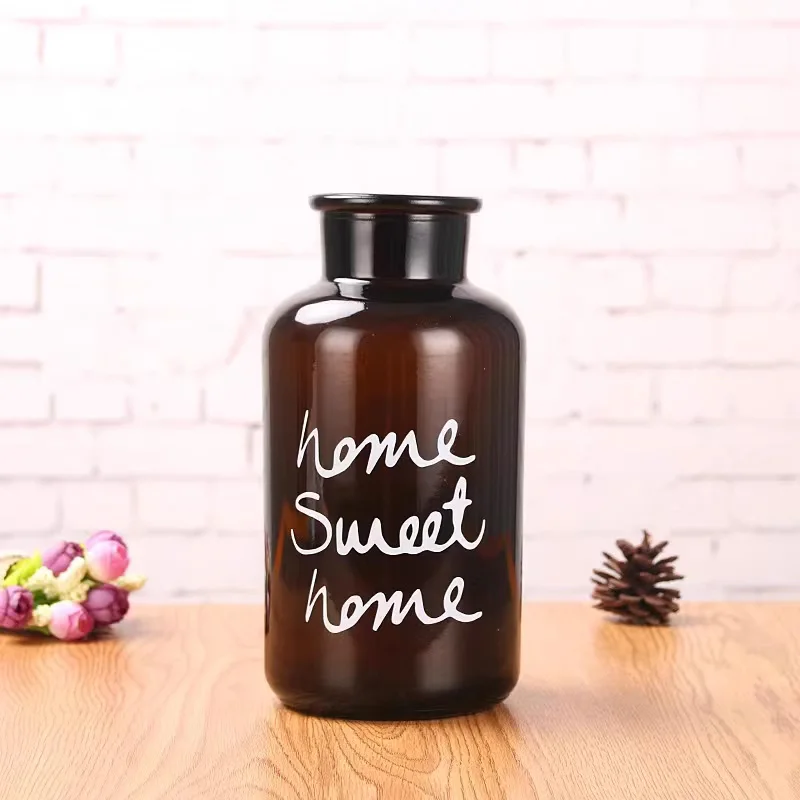 فوند التصوير الملحقات براون زجاجة شفافة الزجاج العطور الحاويات الكاشف زجاجات زهرة ترتيب الفن صور الدعائم