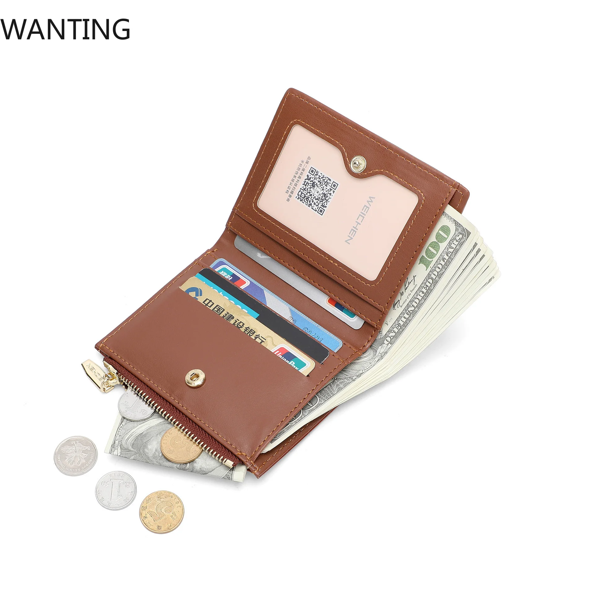 Carteira masculina feminina carteiras versão universal padrão de crocodilo moeda saco de dinheiro bolsa de couro do plutônio carteira titular do cartão saco de dinheiro