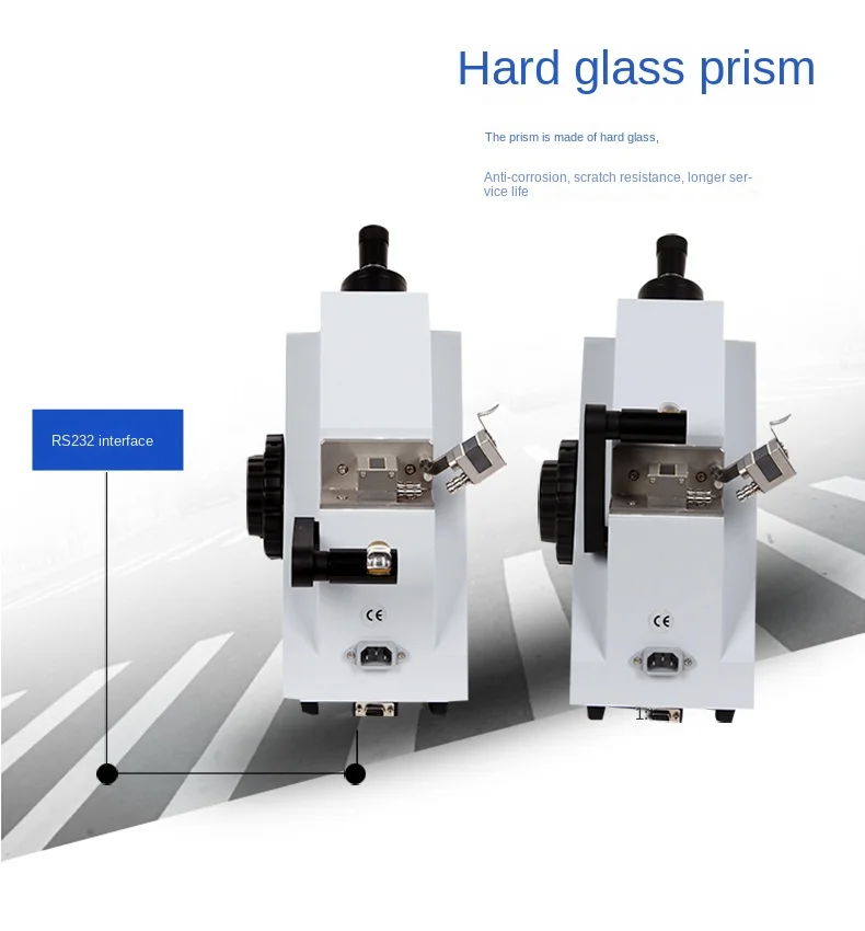 WYA-2S مقياس الانكسار الرقمي عالي الدقة لقياس مؤشر الانكسار