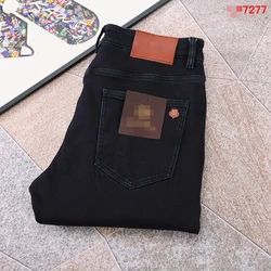 2024 DIKU JING  Spring And Summer New Men's Fashion High-end Casual Jeans Jeans SIZE29-42