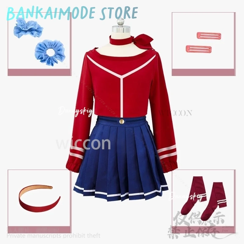 ميتا لعبة MiSide تأثيري أنيمي ميتا متا زي تنكري JK زي مدرسي قبعة الدعائم لطيف لعيد الميلاد هالوين مخصص