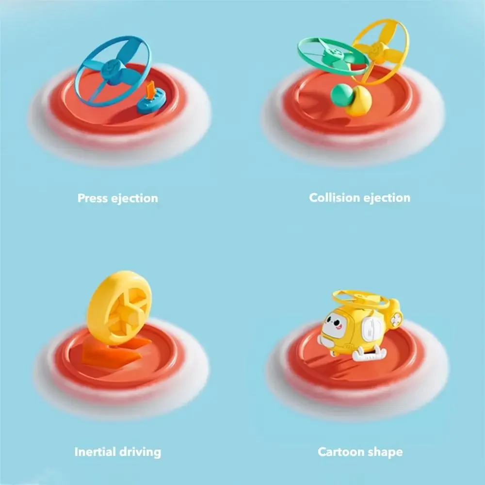 多色ランニングと衝突飛行機衝突飛散プラスチック製漫画飛行機おもちゃ興味深い知的発達