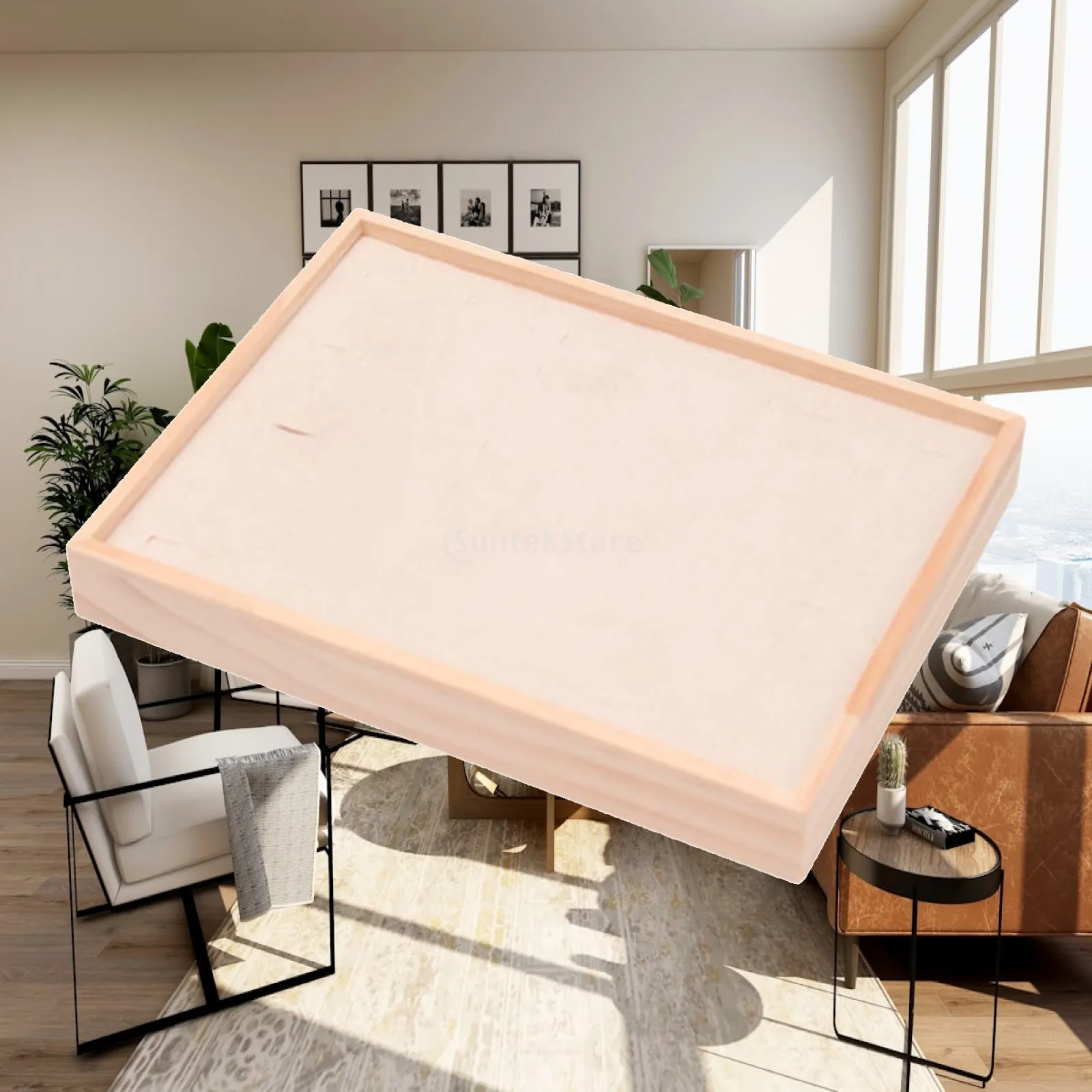 Jewelry Rings Display Tray Practical Wood Jewelry Display Tray Jewelry Holder for Jewelry Shop Dorm Tabletop Home Shopping Mall